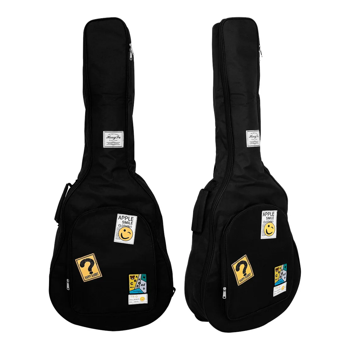 41/40 Inch Guitar Bag Decals Thickened Waterproof Oxford Nylon Double Straps Cotton Padded Guitar Case Gig Backpack