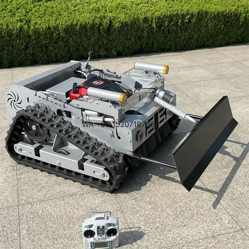Wmwmnu Hot Selling Mini Crawler Automatic Lawn Mower 196cc 4-Stroke Remote Control Flail Mower GPS Robotic RC Slope Grass