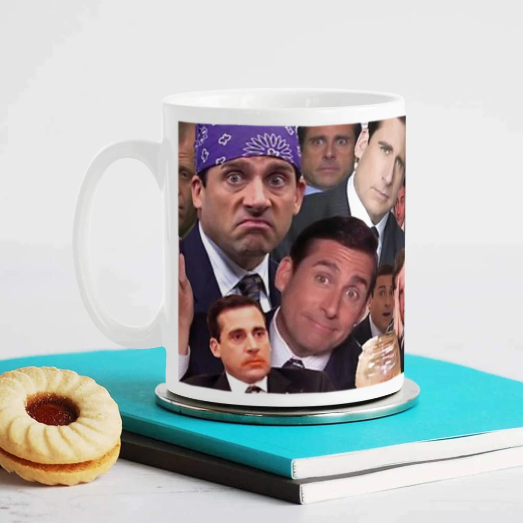 Michael Scott Collage Tea Coffee Mugs Bachelorette Party Team Groomsman Cups Wedding Gifts