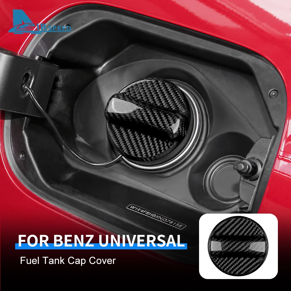 Real Hard Carbon Fiber Car Fuel Tank Cap for Mercedes Benz A B C E GLA GLB GLC Class W204 W205 W206 W166 W212 W213 W176 W177