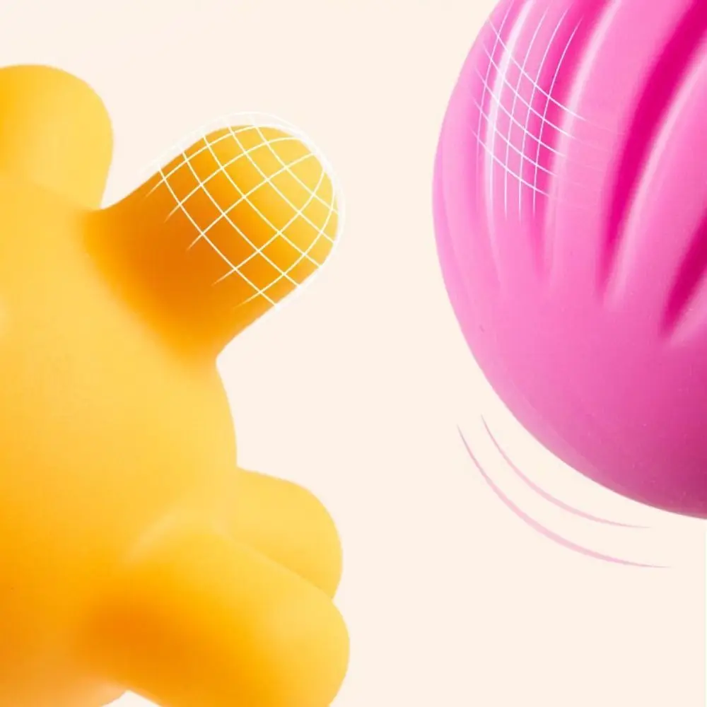 

6Pcs Plastic Textured Multi Ball Set Hands Touch Chewable Baby Sensory Balls Activity Textured Colorful