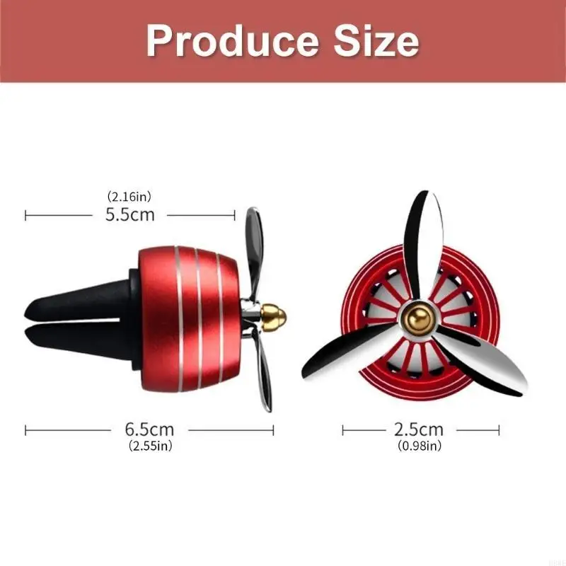 H8WE Car Interior Propeller Air Freshener Adds & Pleasant Scent Simple Installs