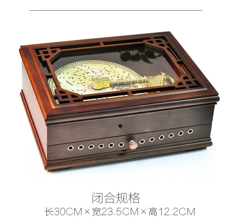 ウォールナットターンテーブルオルゴール