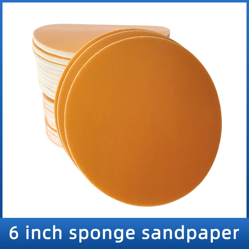 

6 Inch Sponge Sandpaper 400-3000grit Plush Self-adhesive Abrasive Sheet Car Paint Polishing Orange Peel Polishing 150MM