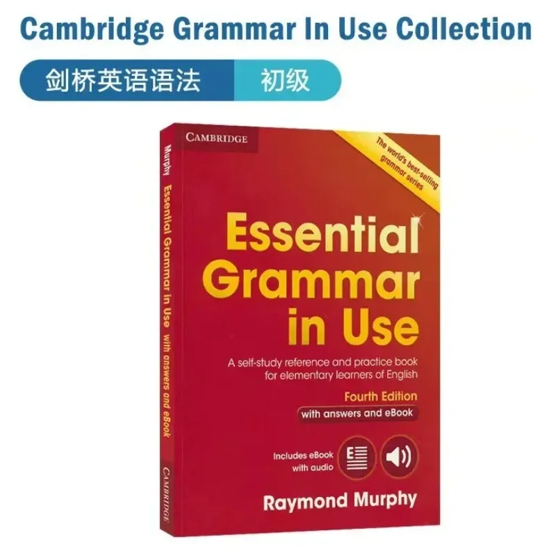 3 Bücher cambridge elementare englische Grammatik fort geschrittene wesentliche englische Grammatik im Gebrauch Englisch Test vorbereitung profession elles Buch