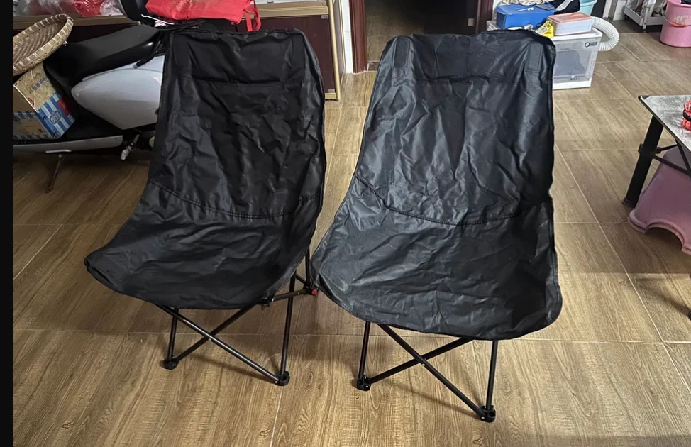 

Outdoor folding chair with high backrest portable lunch break office camping
