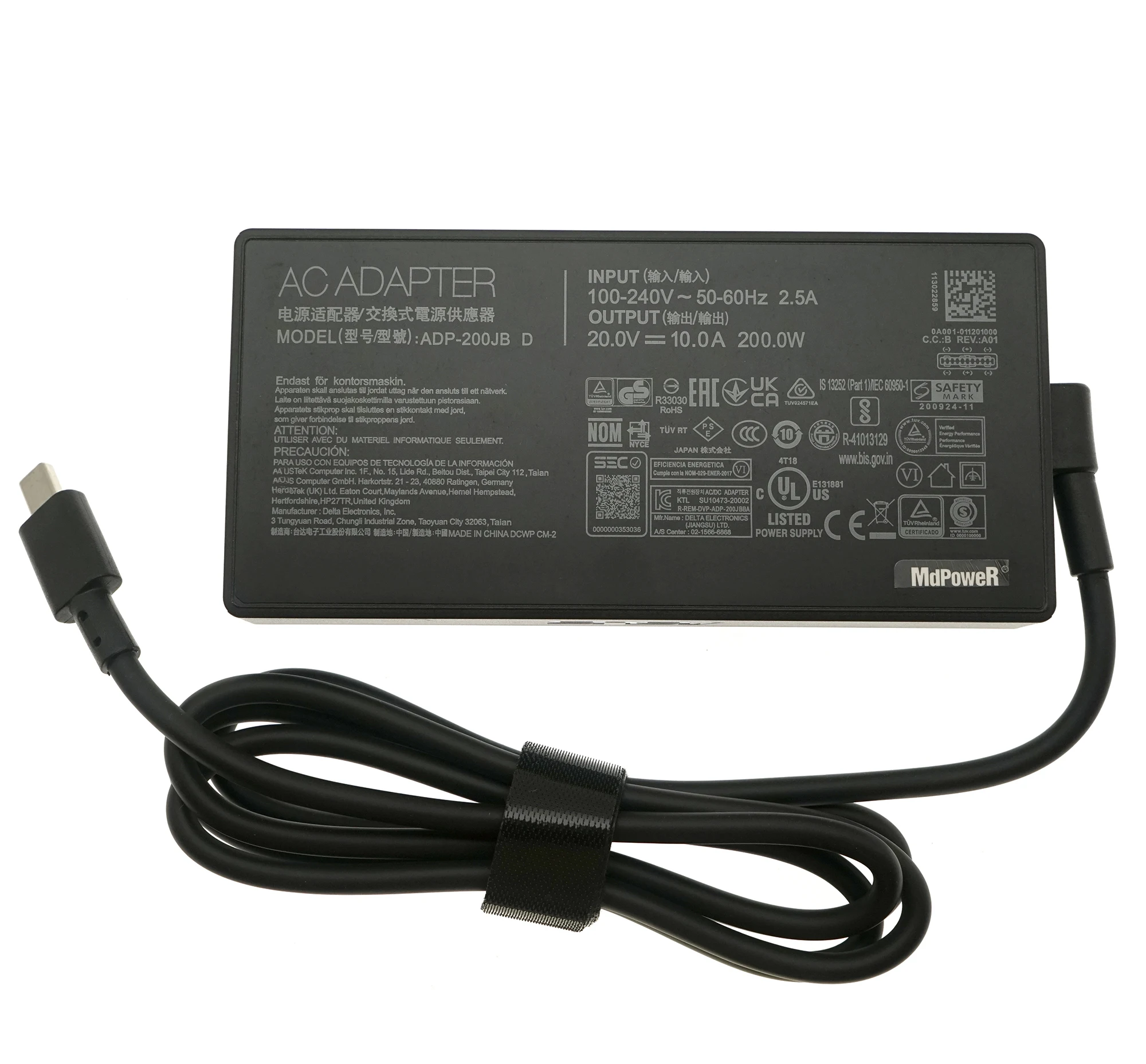 ADP-200JB D 20V 10A 200W AC 어댑터 충전기 (Asus ProArt P16 H7606WP ROG Zephyrus G16 GA605 USB T…