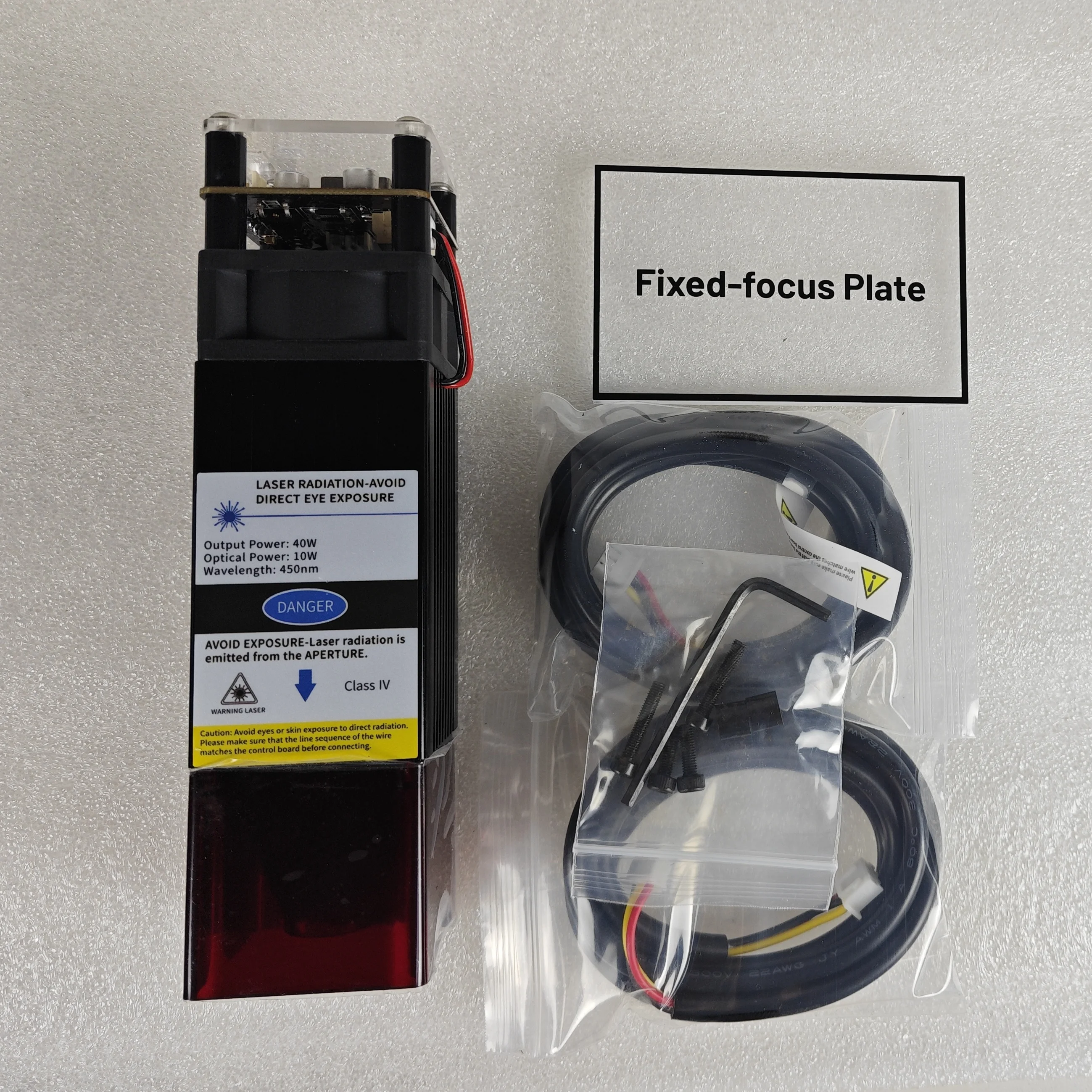 20W 40W Laser Module Head Blue Light With TTL/PWM For 3018 3020 4030 CNC Laser Cutting Engraving Machine Wood Marking Printer