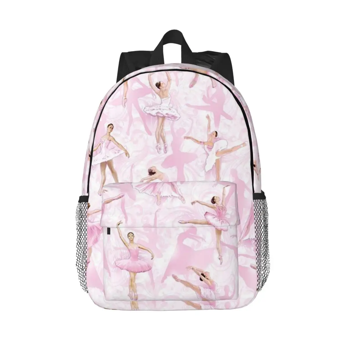 Ballet Dance Makes Me Free Ballerina Dancer Backpack Daypack Boys Girls BookBag Shoulder Bags for Men Women Children School Bag