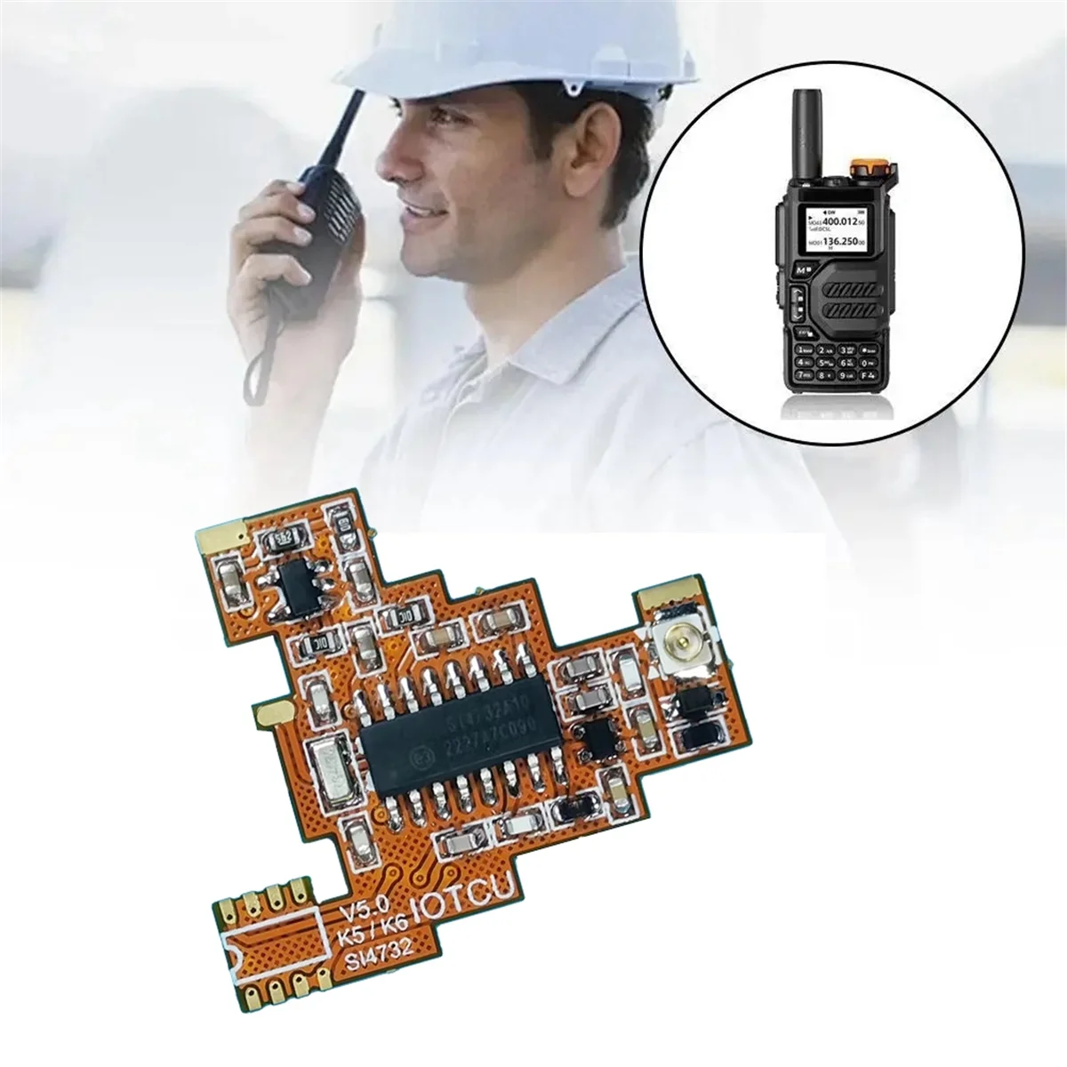 Módulo de modificación SI4732 V5.0 FPC para Quansheng K5 K6 HF recepción de banda completa de onda corta/recepción de banda lateral única SQ