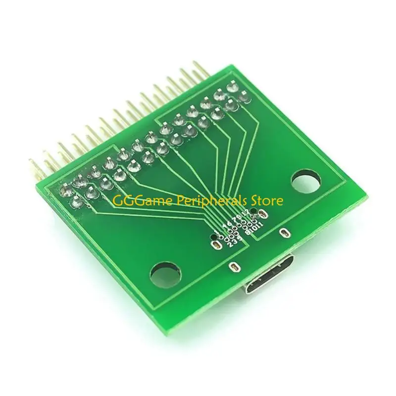 U55B USB 3.1 Type C Female Test Board PCB Adapter Connector With Pin Header