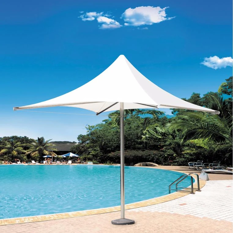 

Pool Resort Tensile Membrane Stainless Steel Umbrella