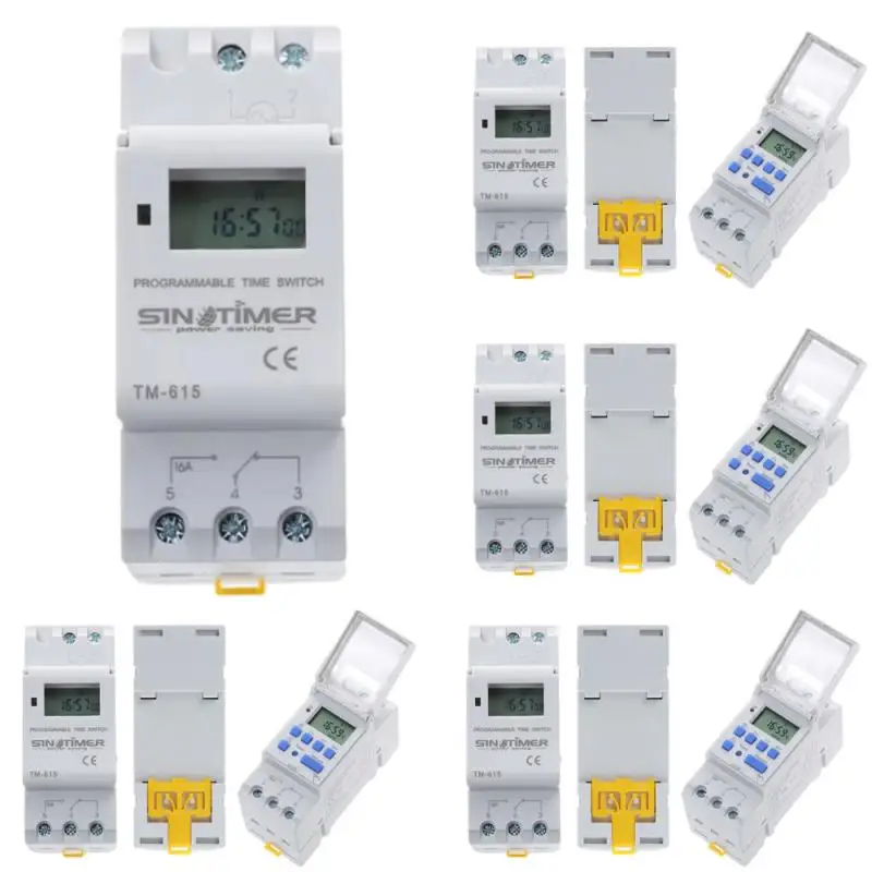 1PC Energy Saving Controller User-friendly Reliable Cost-effective Efficient Convenient Smart Rail Timer Switch 220v Smart