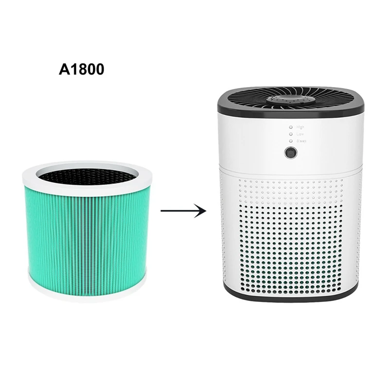 2PCS H13 Ture HEPA HY1800 Filter HY1800 Air Filter For MORENTO/Loytio/AYAFATO/IOIOW Air Purifier