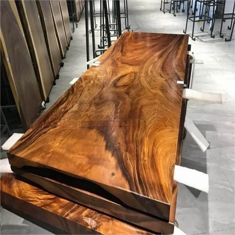 'Factory wholesale South America natural shape acacia walnut solid live edge dining tables wood slab acacia wood slab