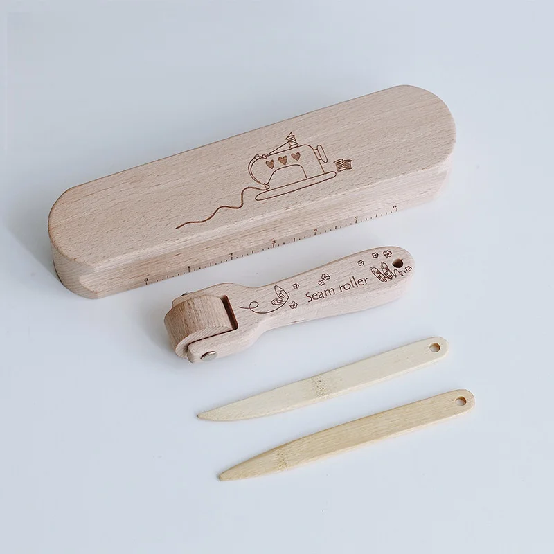 

Wooden Seam Roller & Creasing Bone Set – Quilting Sewing Tools