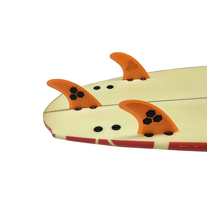 

Surfing Board UPSURF FCS Fins M Size Orange Swimming Fins Carbon Fiber Quilhas Surf Double Tabs M Surf Fins