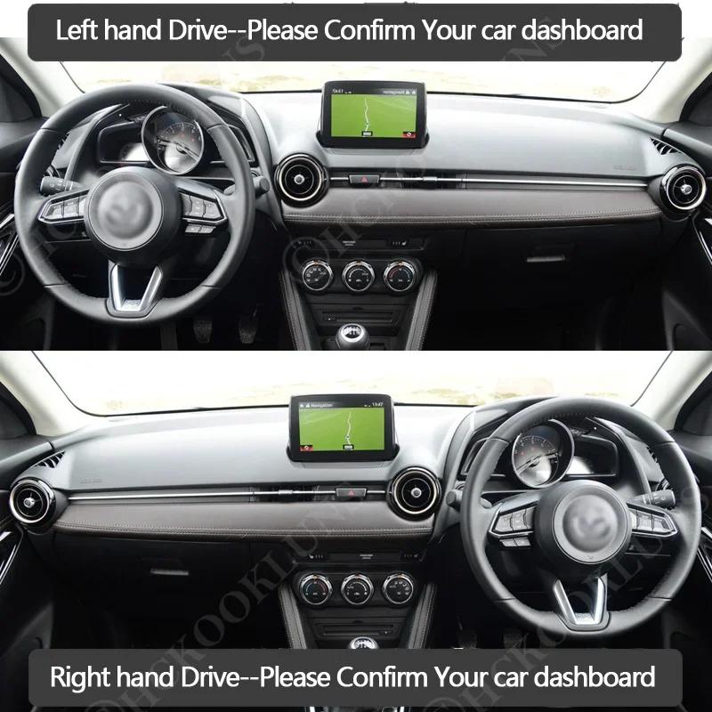 For Mazda 2 Mazda2 Demio 2014 ~ 2019 Car Dashboard Cover Avoid Light Pad Instrument Platform Cover Mat Carpet Accessories