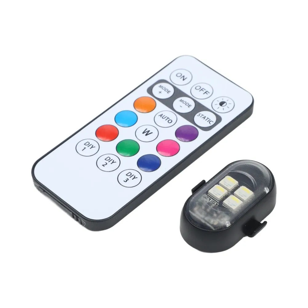 5V Voltage Car Motorcycle Lights RGB for flash Lamp 8-Color for flash Lamp Always Light Setting for versatile Application USB