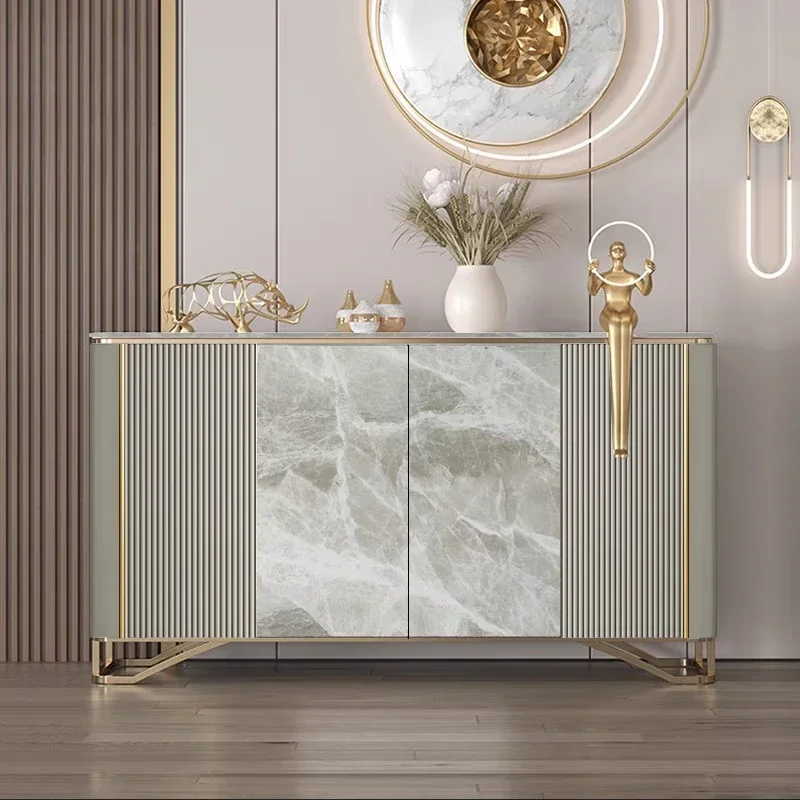 

living room storage cabinet Shoerack shoe rack Shoes organizer Crack shelves Modern simple Nordic rock slab dining side cabinet