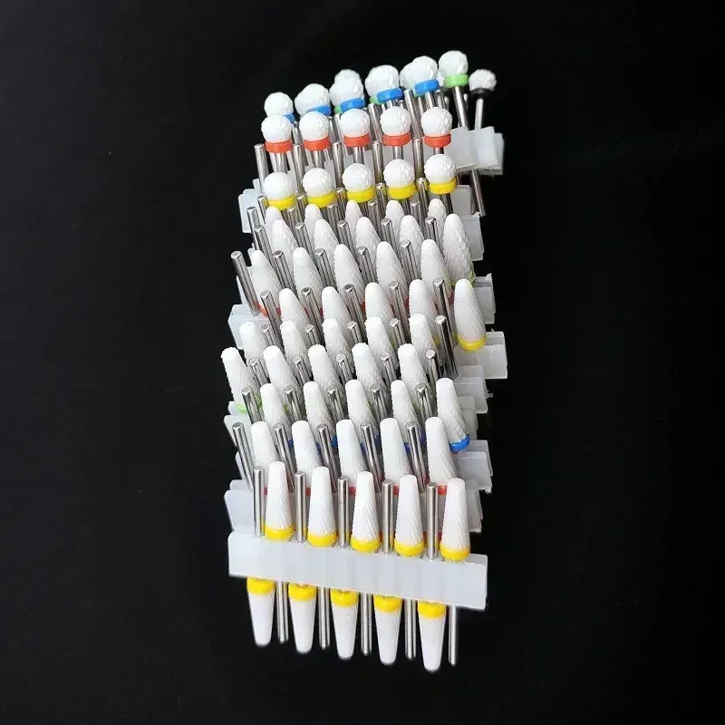 10 Ceramic Drill Bits, Milling Cutters, Rotating Nail Polish Grinding Machine Accessories, Overflow Removal Tool Accessories2026