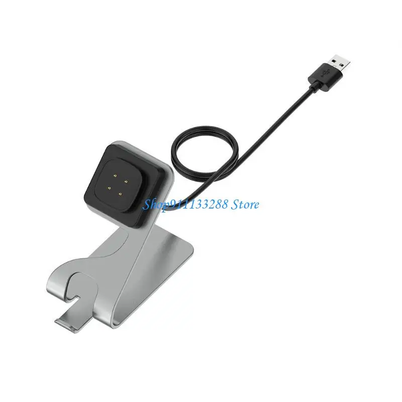 G88D For Fitbit-Versa3 Dock Bracket Holder Cable Stand