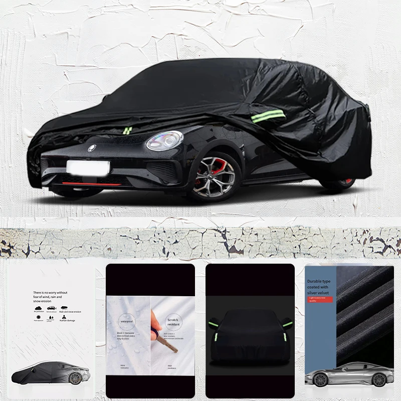 

For Ora Funky Cat Anti-UV Sun Shade Rain Snow Resistant Black Cover Dustproof Car umbrella Full Car Cover Outdoor Protection