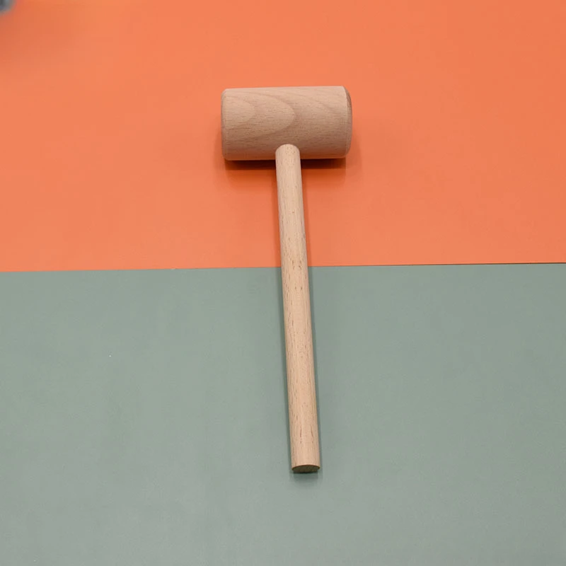 2pcs Wooden Crab Lobster Mallets Mini Hammer Natural Hardwood Seafood Cracker Solid Mallet for Cracking Seafood Tools