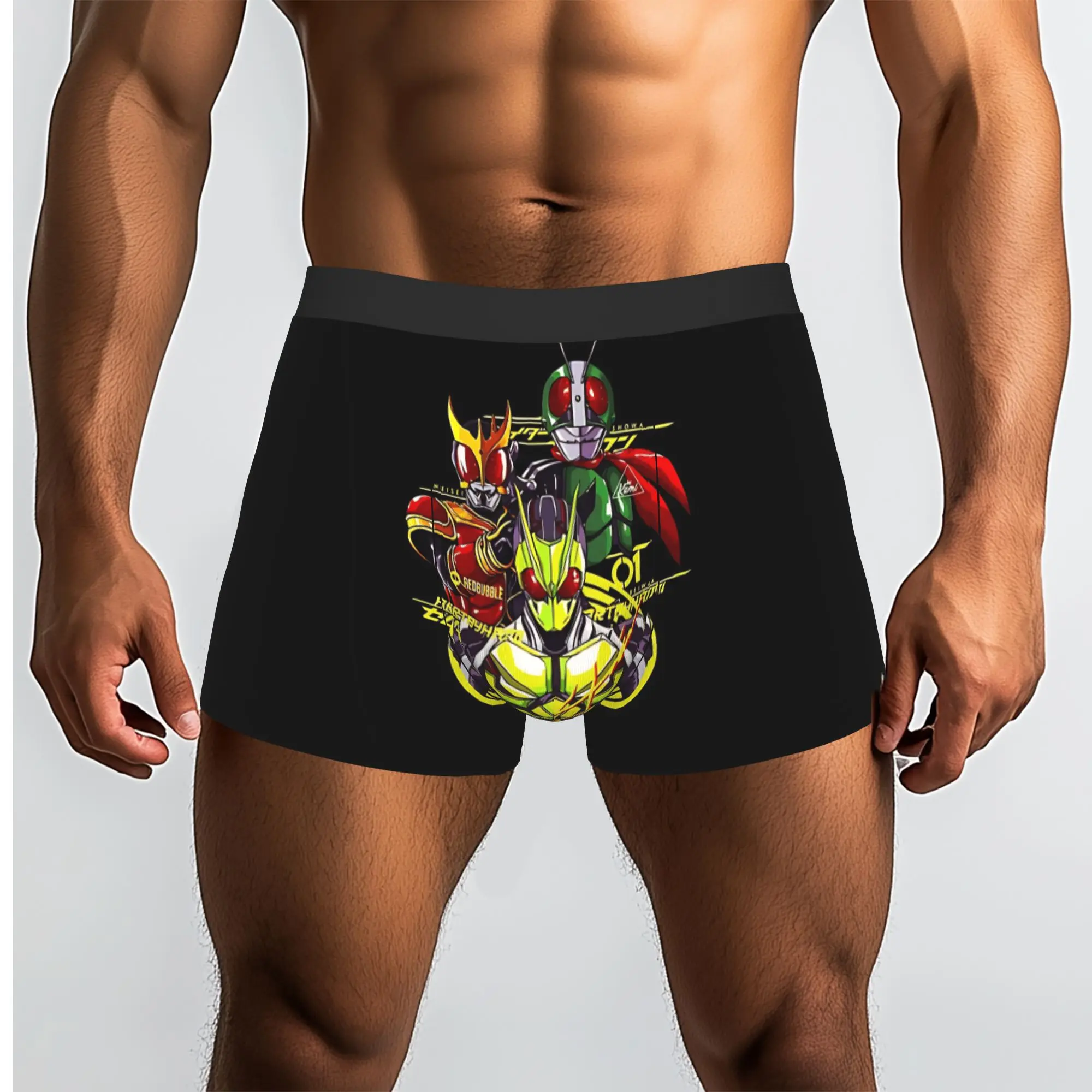 RIDER GENERATIONS  Bandai Kamen Rider Underpants Breathbale Panties Men's Underwear Ventilate Shorts Boxer Briefs