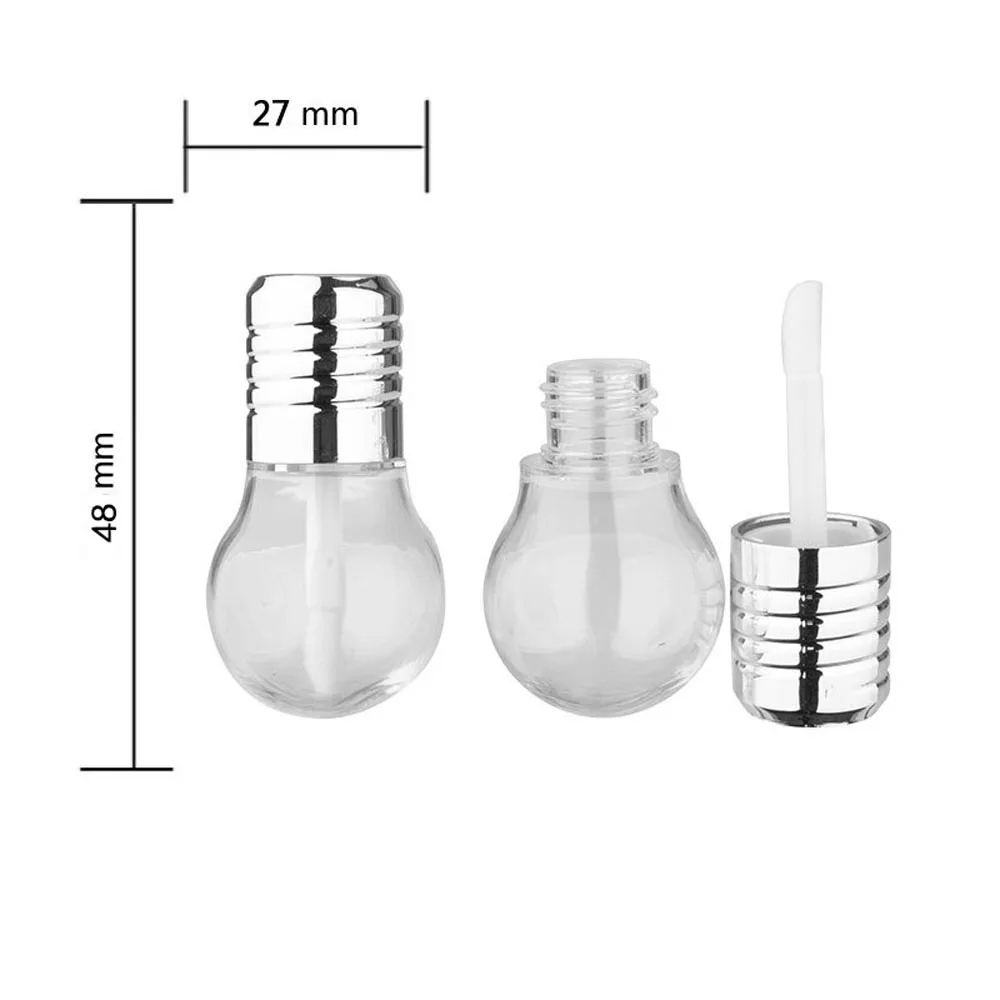 1/5 PCS โคมไฟรูปน่ารักเติม CLEAR MINI หลอดไฟรูปร่าง DIY ขวด Lip Balm Tube ลิปกลอส