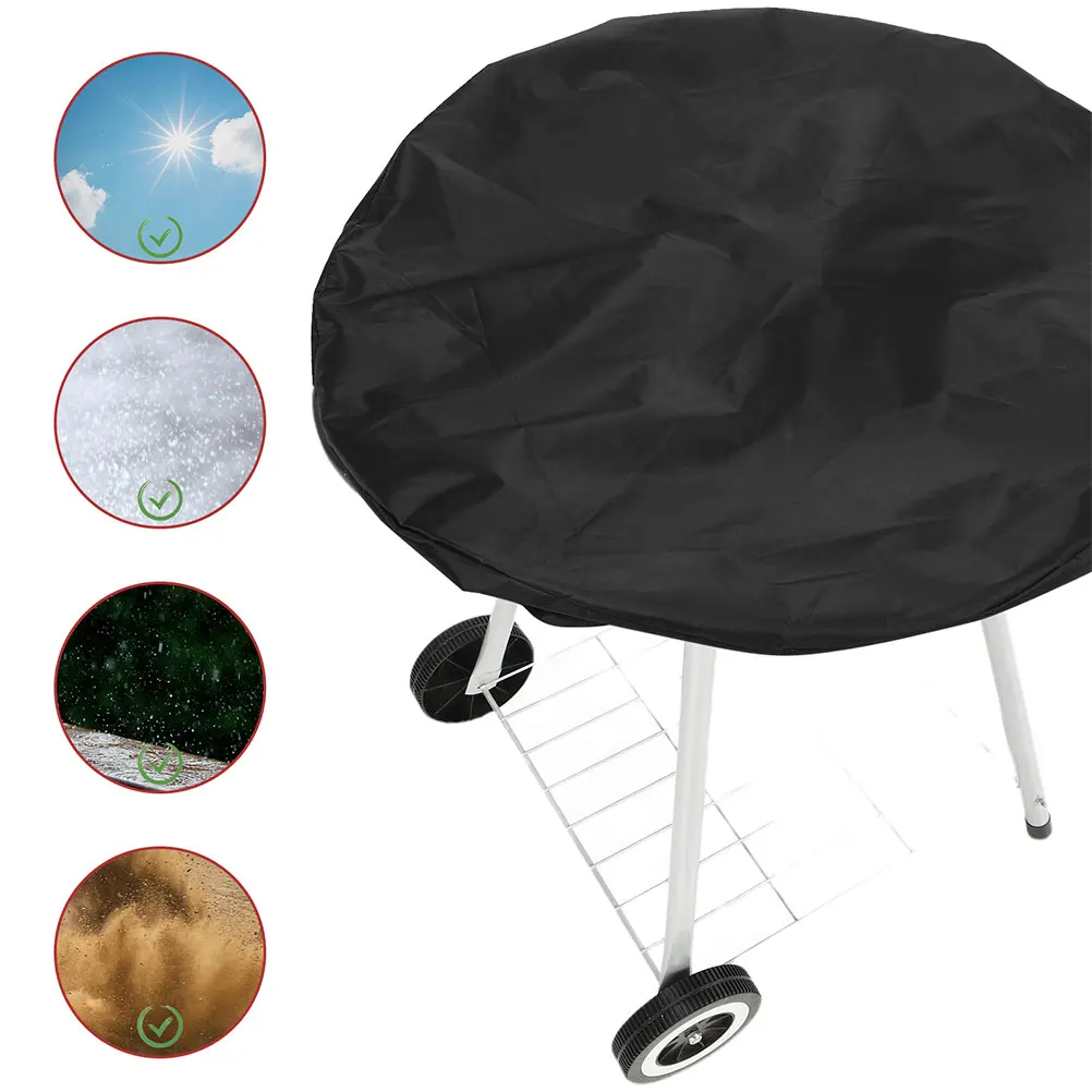 

Universal BBQ Grill Cover 70x70cm Heavy Duty Water Resistant Outdoor Protector Durable Sewing Thread Gas Barbecue Accessories