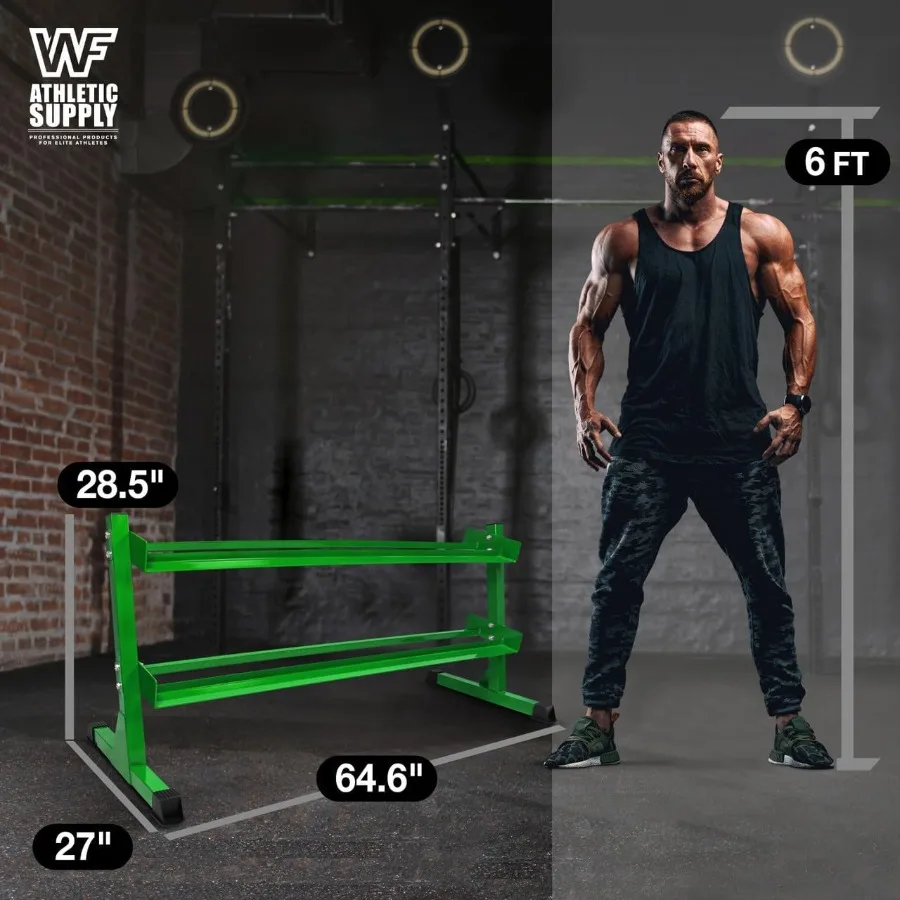 WFアスレチックサプライ ヘビーデューティーダンベルラックスタンド ウェイトラック ホームジム用ウェイトホルダー 収納サイズ5-50LBまたは