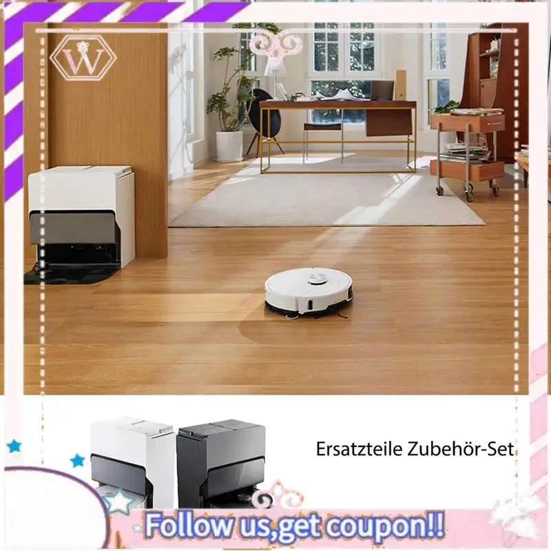 Durable For Roborock S8 Maxv Ultra Robot Vacuum Cleaner Main Side Brush Hepa Filter Mop Cloth Rag Dust Bags Spare Parts