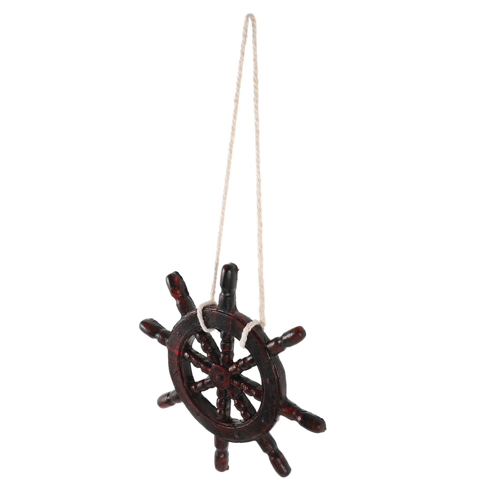 

Black Rudder Wall Decor 9cm Nautical Steering Wheel nament Coastal Ocean Theme Bathroom Hanging Pendant for Home