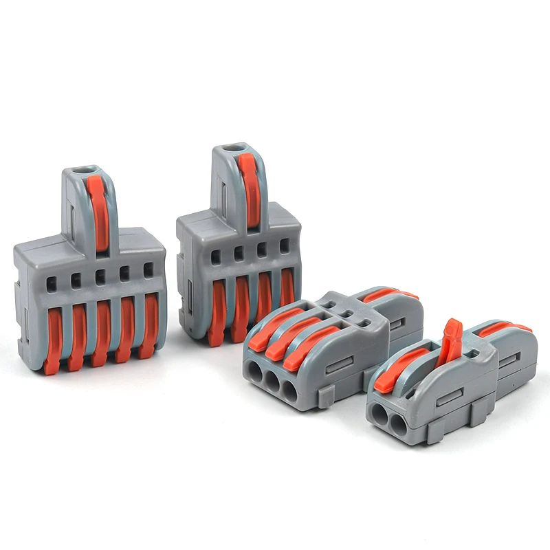 

10PCS Quick Wiring Connector 1 in multiple out Universal Splitter wiring cable Push-in Can Combined Butt Home Terminal Block