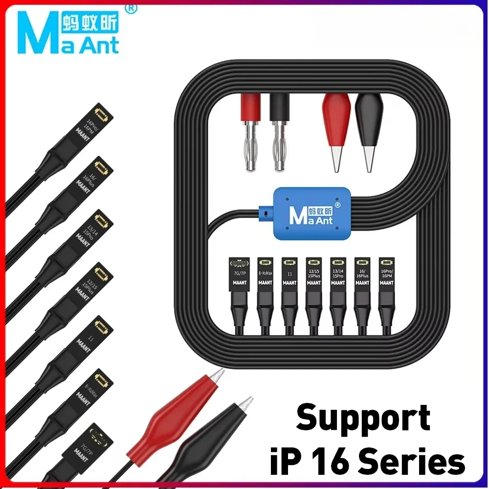 MAANT M064 8in1 Phone Power Boot Line for IPhone 7-X 11 12 13 14 15 16 Pro Max Motherboard Activation Start-up Test Cord Tools