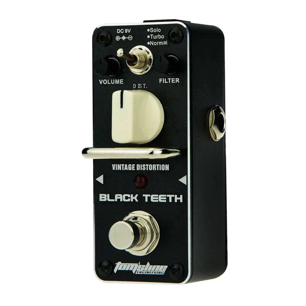 AROMA Black Teeth Electric Guitar Effects Pedal Vintage Distortion Effect Mini Analogue True Bypass Pedal Guitar Accessories