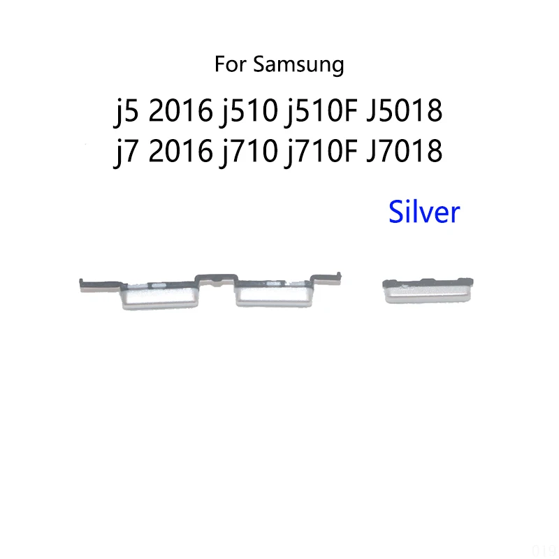 Netzschalter-Taste, externe Seite, Lautstärke, Stummschaltung, Ein-/Aus-Taste, für Samsung Galaxy J5 2016, J510 J510F, J5108, J7 2016, J710, J710F,