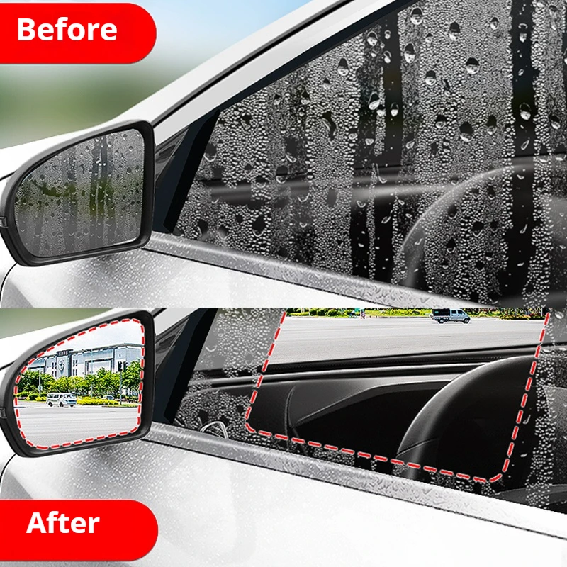 لتويوتا بريوس 10 20 30 50 C V أكوا 1997 ~ 2020 غطاء كامل مكافحة الضباب فيلم مرآة الرؤية الخلفية مكافحة الضباب الأفلام غير نافذ للمطر الملحقات #6