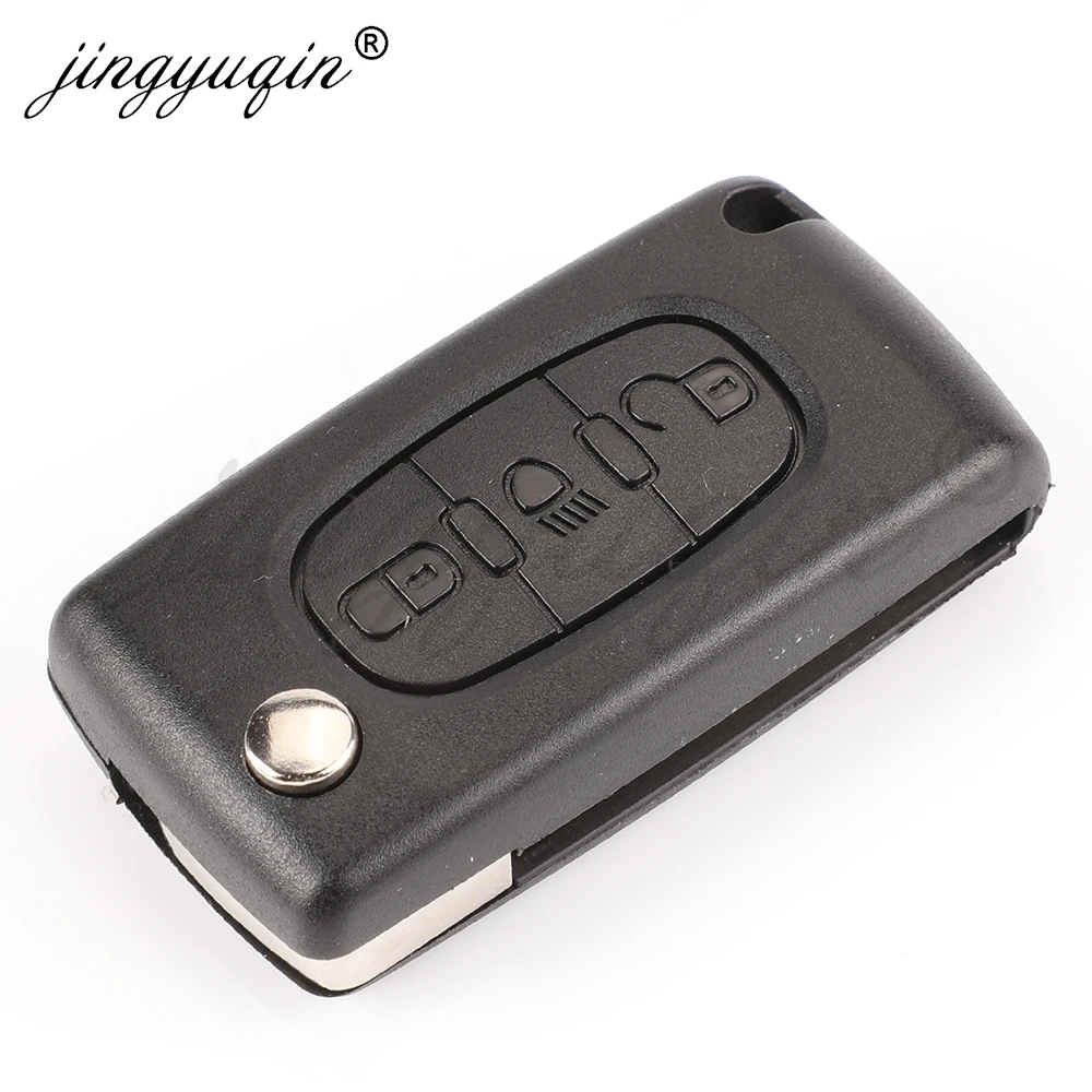 Klappbarer Fernbedienungs-Autoschlüssel 433MHz ID46 für Citroen C1 C2 C3 C4 C5 Berlingo Picasso Peugeot 207 307 308 408 RCZ Fiat CE0536 CE0523 2/3BT – Detail 10