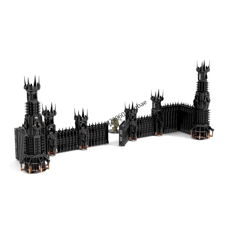 NUOVO 10510PCS MOC Il Signore degli Anellied Movie MOC LOTR Black Gate Modello FAI DA TE idee creative Giocattolo per bambini Assemblaggio Puzzle Regalo di compleanno