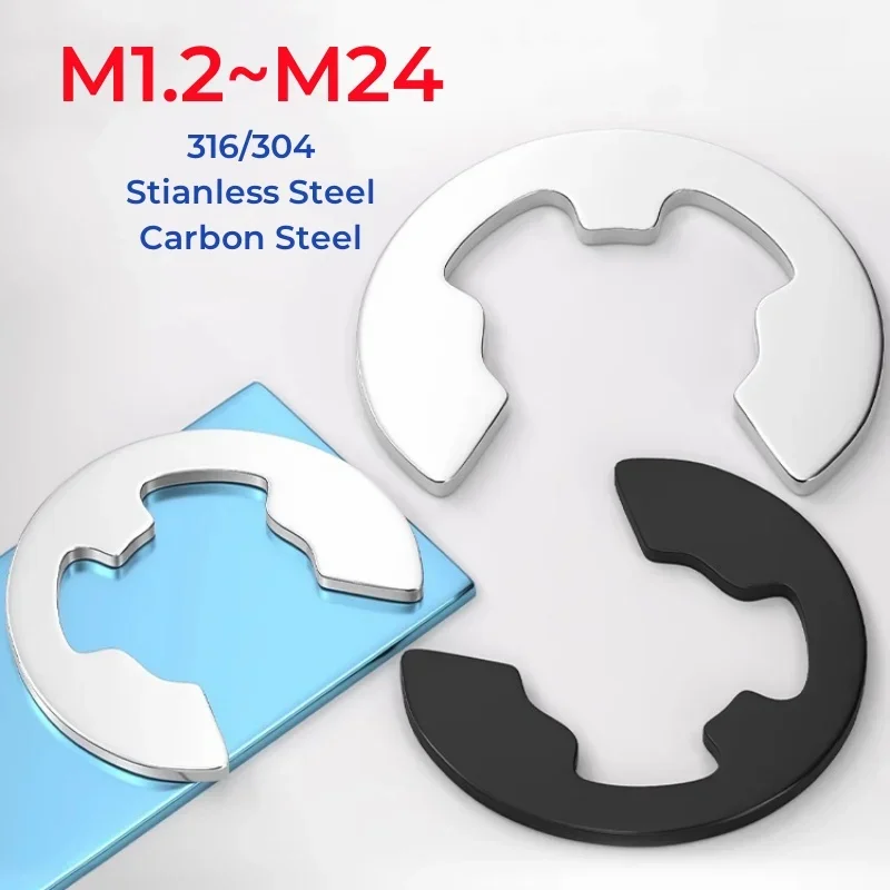 M1.2~M24 GB896 316/304 Stainless Steel 65 Manganese Steel Shaft Bearing Retaining Ring Washer