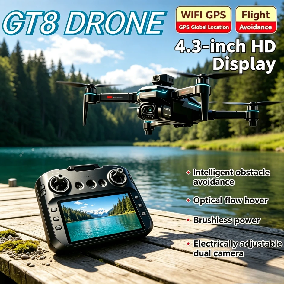 drone-quadricoptere-rc-pliable-gt8-gps-d'origine-camera-double-8k-moteur-brushless-5g-fpv-drone-anti-obstacles-pour-photographie-aerienne