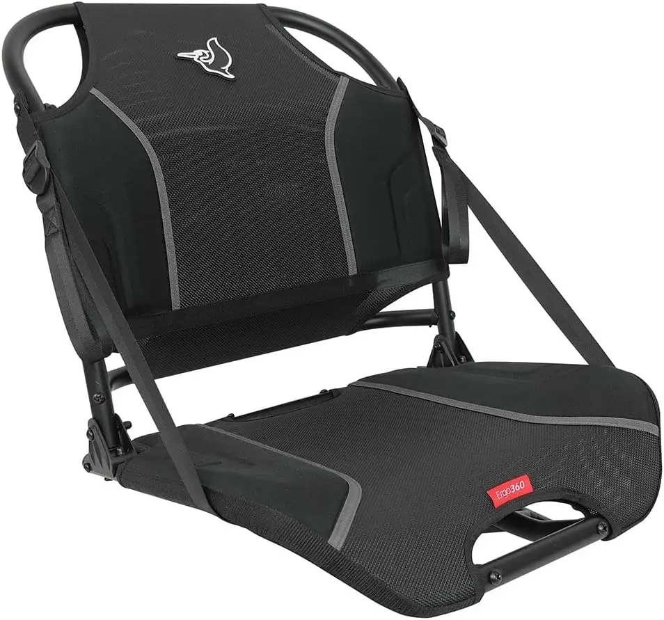 Pelican Ergo360 Swivel Boat Seat - Premium Fishing Seat - Adjustable Backrest - Bass Raider Com