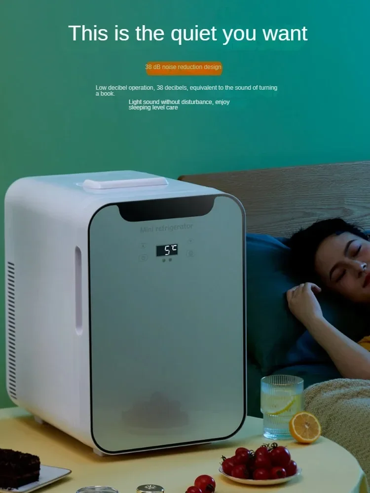 Mini Koelkast, Kleine Huishoudelijke Auto Koelkast Gekoelde En Bevroren Eenpersoons Kleine Vriezer Frigobar Mini Geladeira