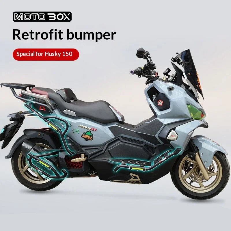 【Premium】For SYM Husky ADV150 – custom-made bumper guards and exhaust protection accessories