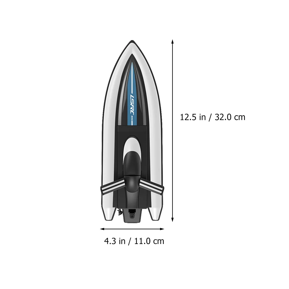 1 Juego de barco de juguete con control remoto, barco eléctrico, juguete con control remoto, barco de carreras, juguete