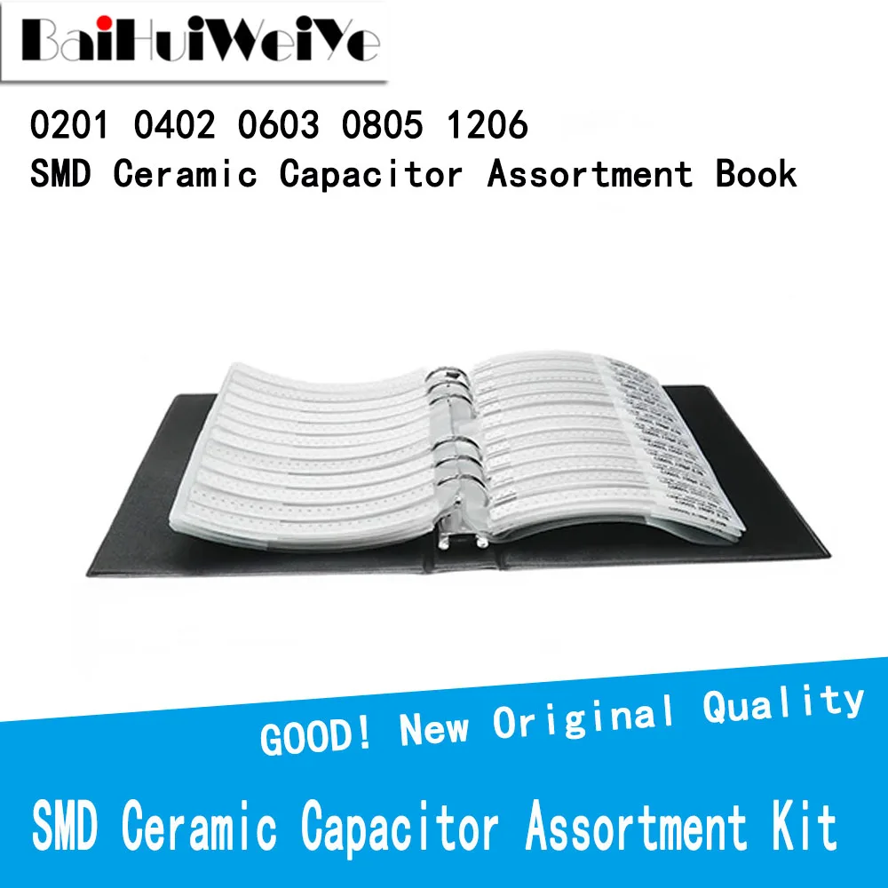 

1206 8050 0603 0402 0201 SMD SMT Ceramic Capacitor Assortment Kit 50Values*50Pcs 80Values*50Pcs Sample Book 0.5PF - 10UF