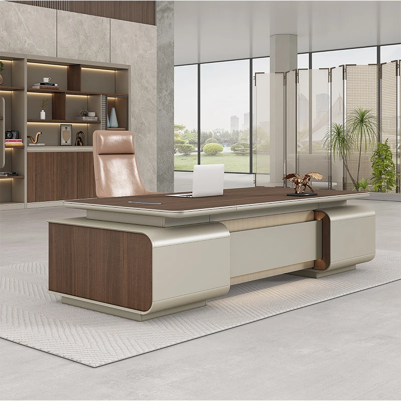 Luxury Executive Desk Chair Set, Simple Modern Design, Suitable'S , President'S Office, And Manage