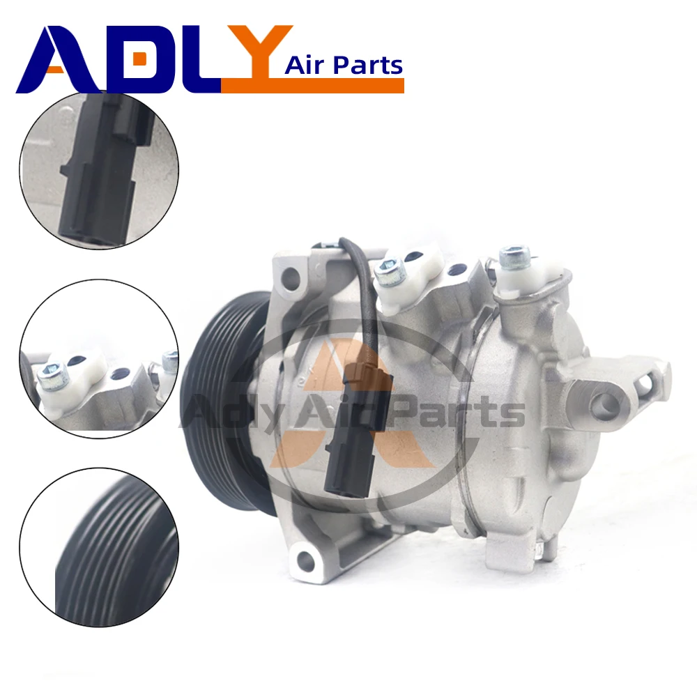 

Компрессор кондиционера 10SRE18C для Dodge Ram Series 447280-0460 447280-0462 447280-0464 55111442AD P55111442AG P55111442AD